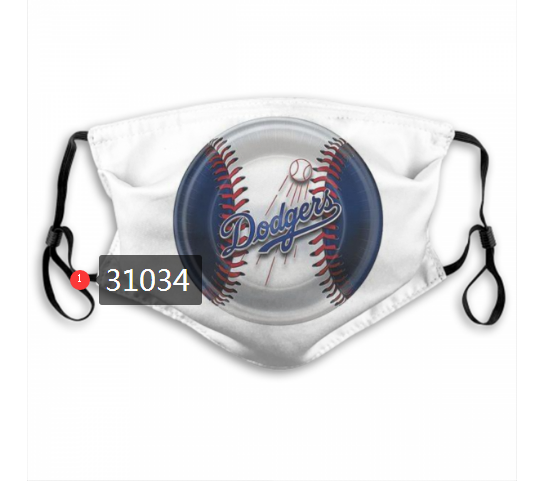 2020 Los Angeles Dodgers Dust mask with filter 48->mlb dust mask->Sports Accessory